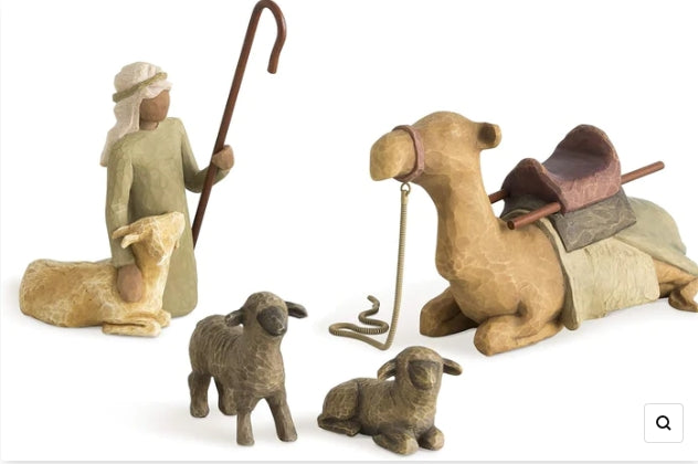 Shepherd and Stable Animals: Resin Crafts Surrounding New Life with Love and Warmth