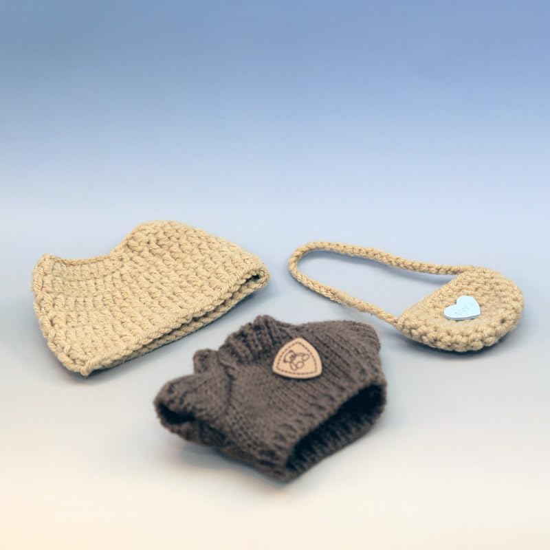 3 Set Doll Clothes Compatible with 15cm & 17cm Lbu, Fashion Clothes Crochet Cute Outfit for Lbu