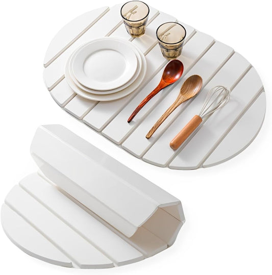 Large Stone Dish Drying Mats for Kitchen, Drying Mat for Collapsible Absorbent Countertop Mat