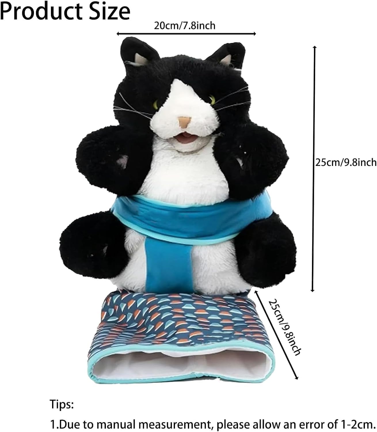 Cat Toy, Cat Wrestling Glove, Interactive Cat Toy, Hand Puppet Cat Cuddly Toy with Robust Padding, Cat Plush Doll, Cat Toy, Kitten Safe Playing