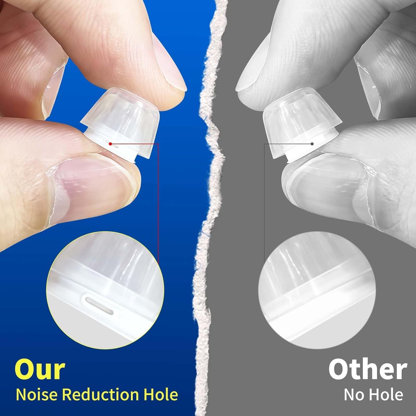 4 Pair Compatible with AirPods Pro 2nd/1st Generation Replacement Ear Tips