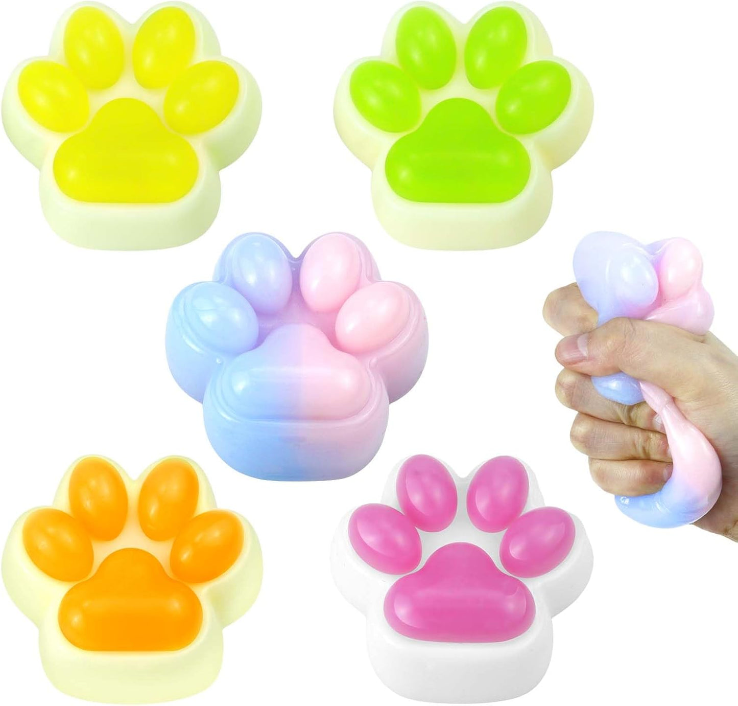 Cat Paw Squishies Fidget Toys Adults, Sticky Cute Squeeze Sensory Toys