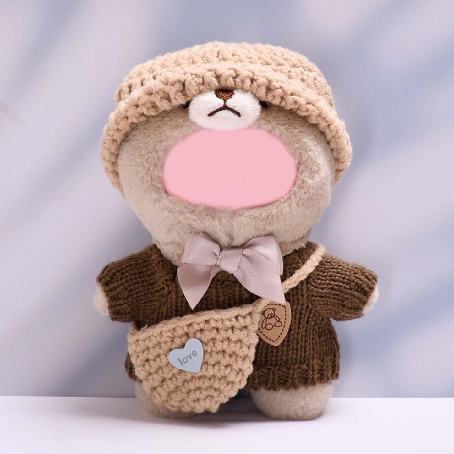 3 Set Doll Clothes Compatible with 15cm & 17cm Lbu, Fashion Clothes Crochet Cute Outfit for Lbu