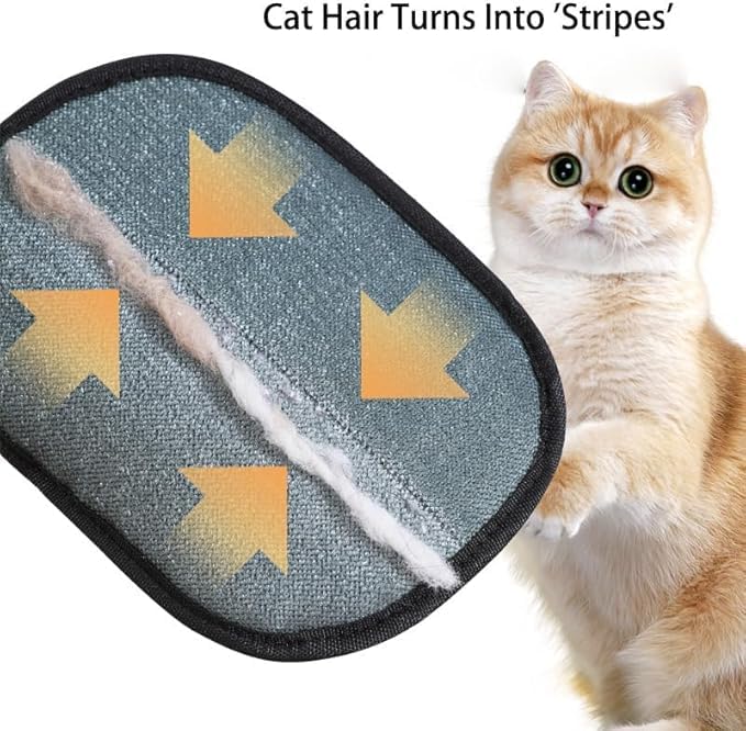 Reusable Pet Hair Remover Gloves, 2025 Cat Dog Grooming Gloves Pet Remover Electrostatic