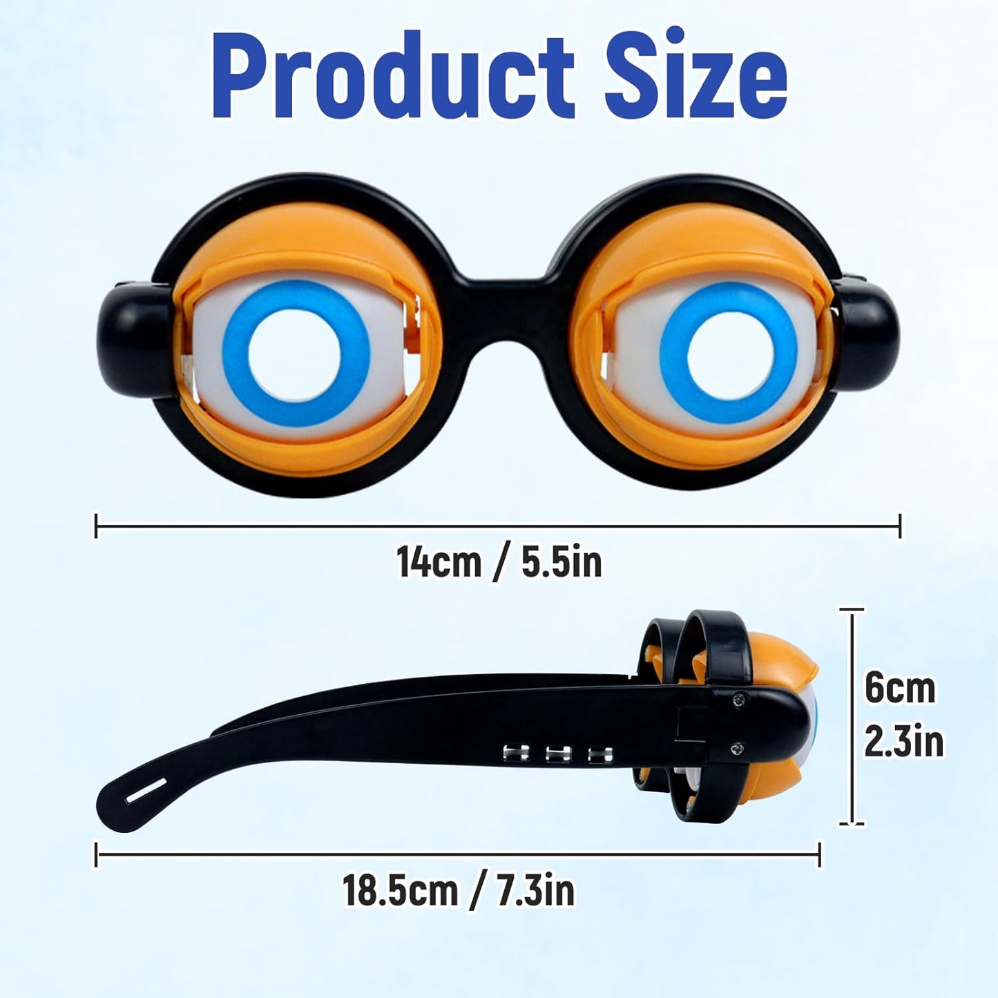 4 Pack Funny Glasses for Adults Halloween Decorations- Winking Glasses Toys Halloween Costume, Goggles Glasses Halloween Party Favors for Costume Halloween Toys, Best Gifts for Halloween