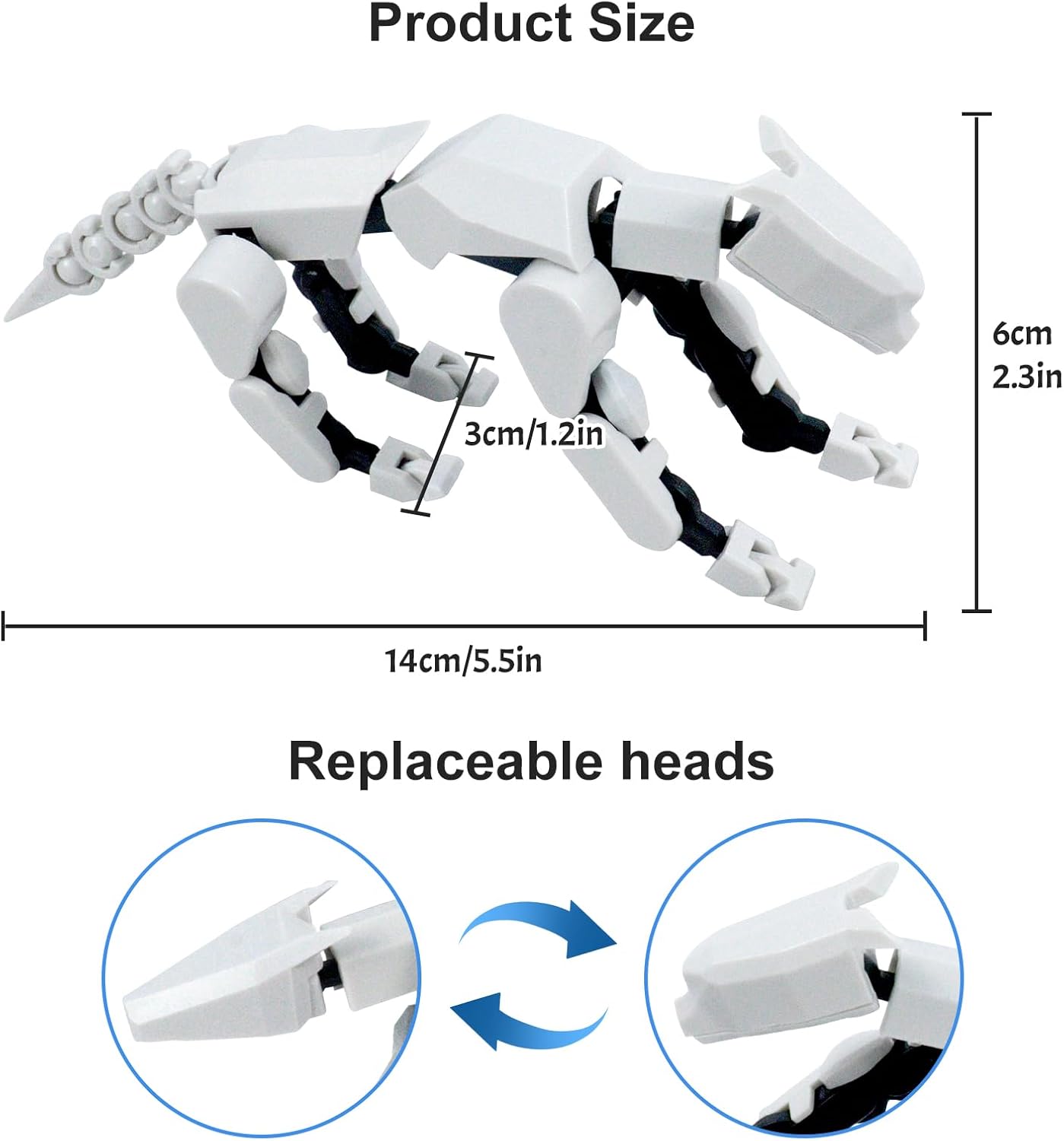 (Assembly Completed) Titan13 Action Figure Set, Robot Dog Action Figure 3D Printed robot Dog