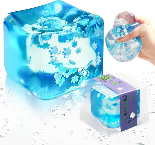Stress Balls for Kids and Adults, Stress Cube Fidget Toys, Sensory Toys, Enhanced Grip Strength Squeeze Toys