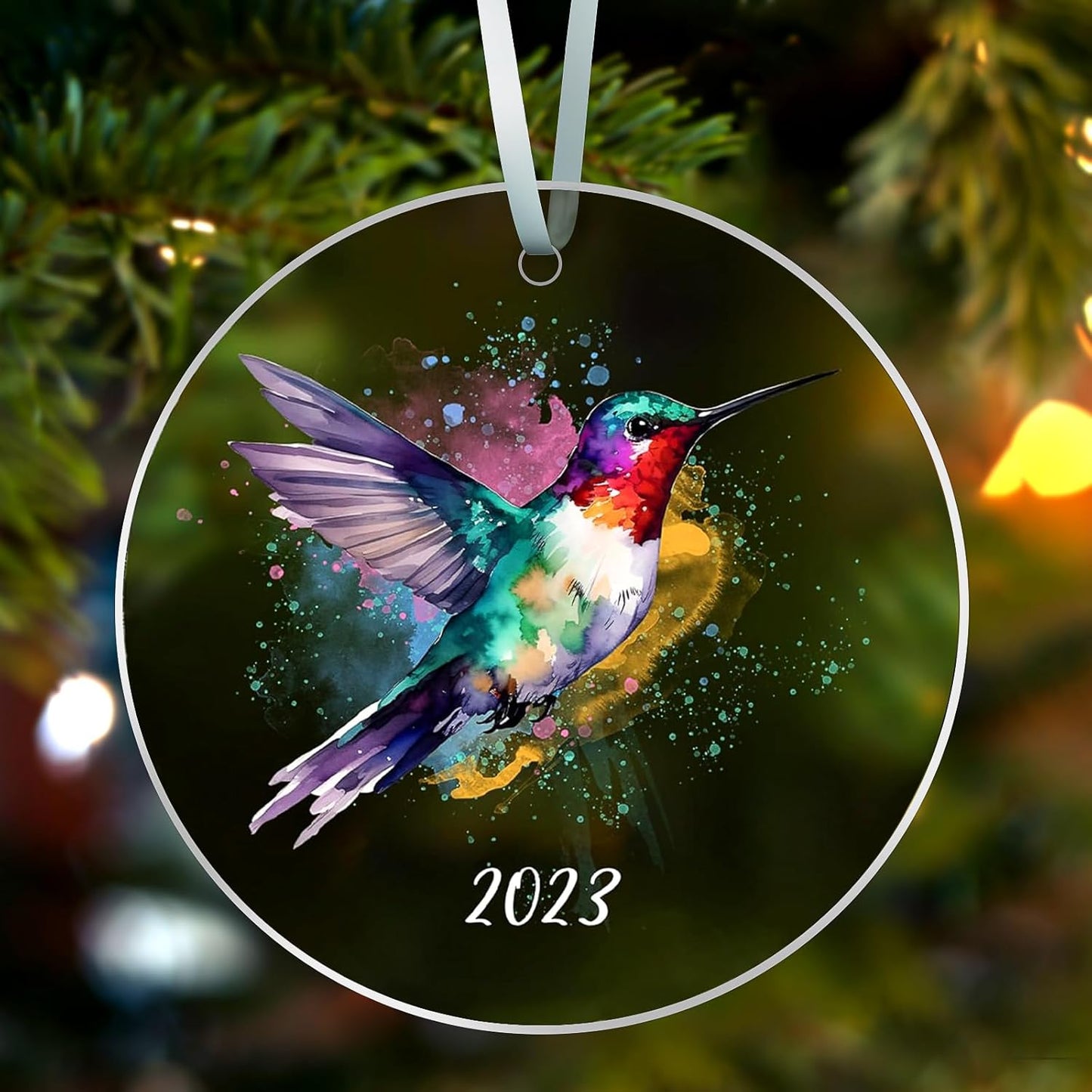 Christmas Tree Ornaments - Sea Turtle Christmas Ornaments 2024, Acrylic Christmas Hanging Ornaments Ocean Turtle Pendant Decorations for Christmas Tree, Beach Christmas Ornaments for Home Decor (Sea)