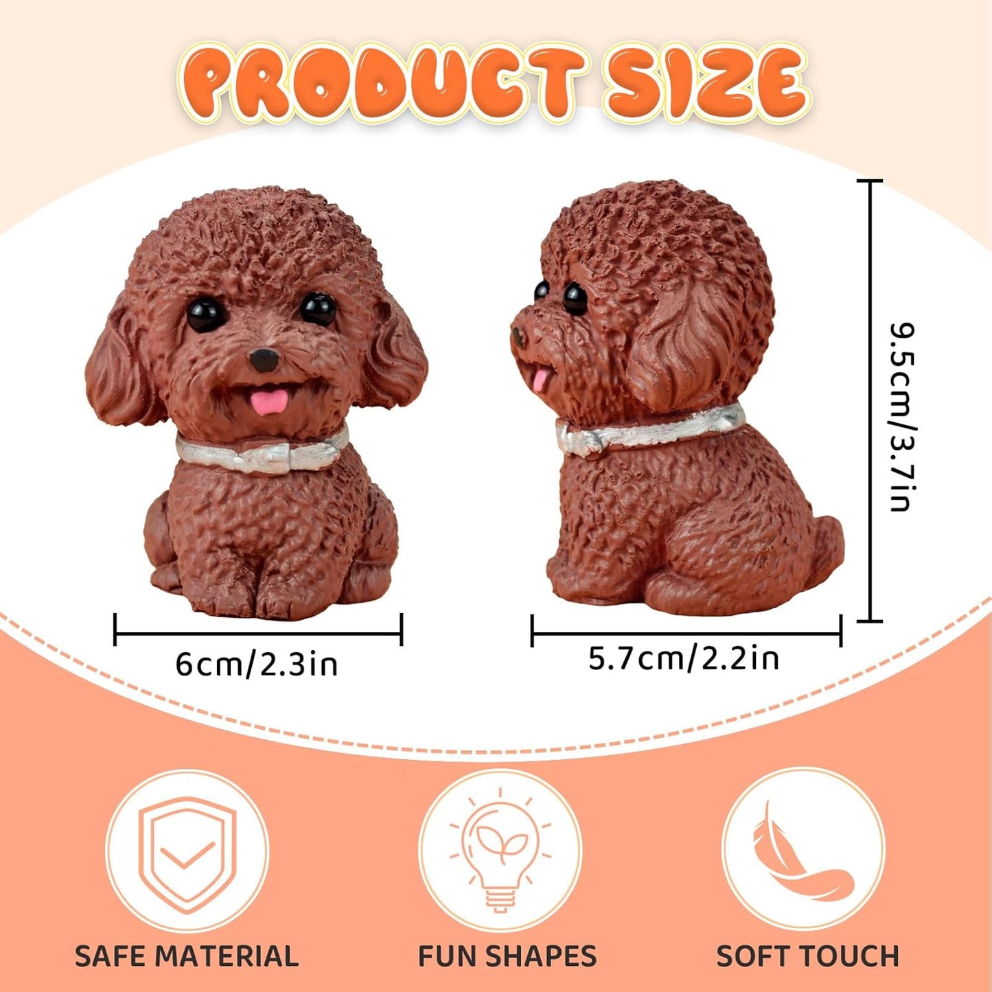 Teddy Stress Balls Fidget Toys for Kids Adults, Cute Squishies Dog Sensory Toys for Kids with Autism