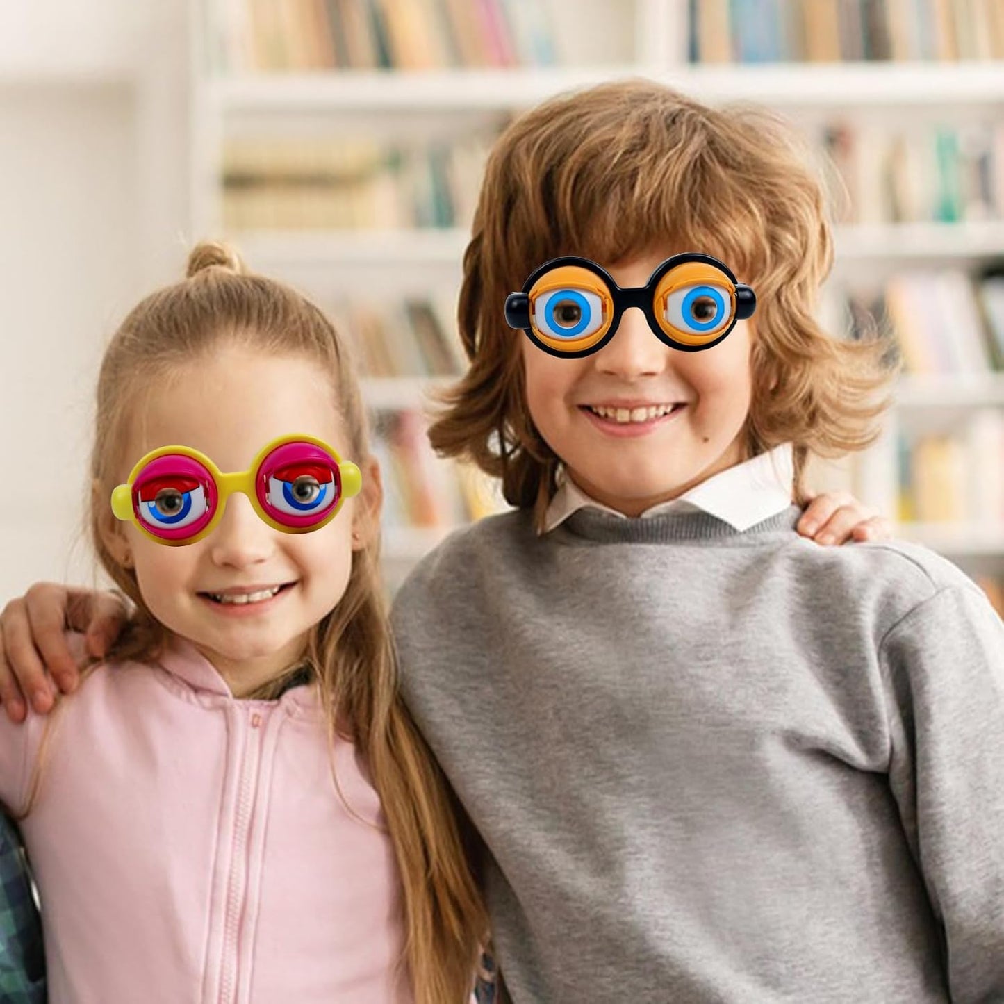 4 Pack Funny Glasses for Adults Halloween Decorations- Winking Glasses Toys Halloween Costume, Goggles Glasses Halloween Party Favors for Costume Halloween Toys, Best Gifts for Halloween