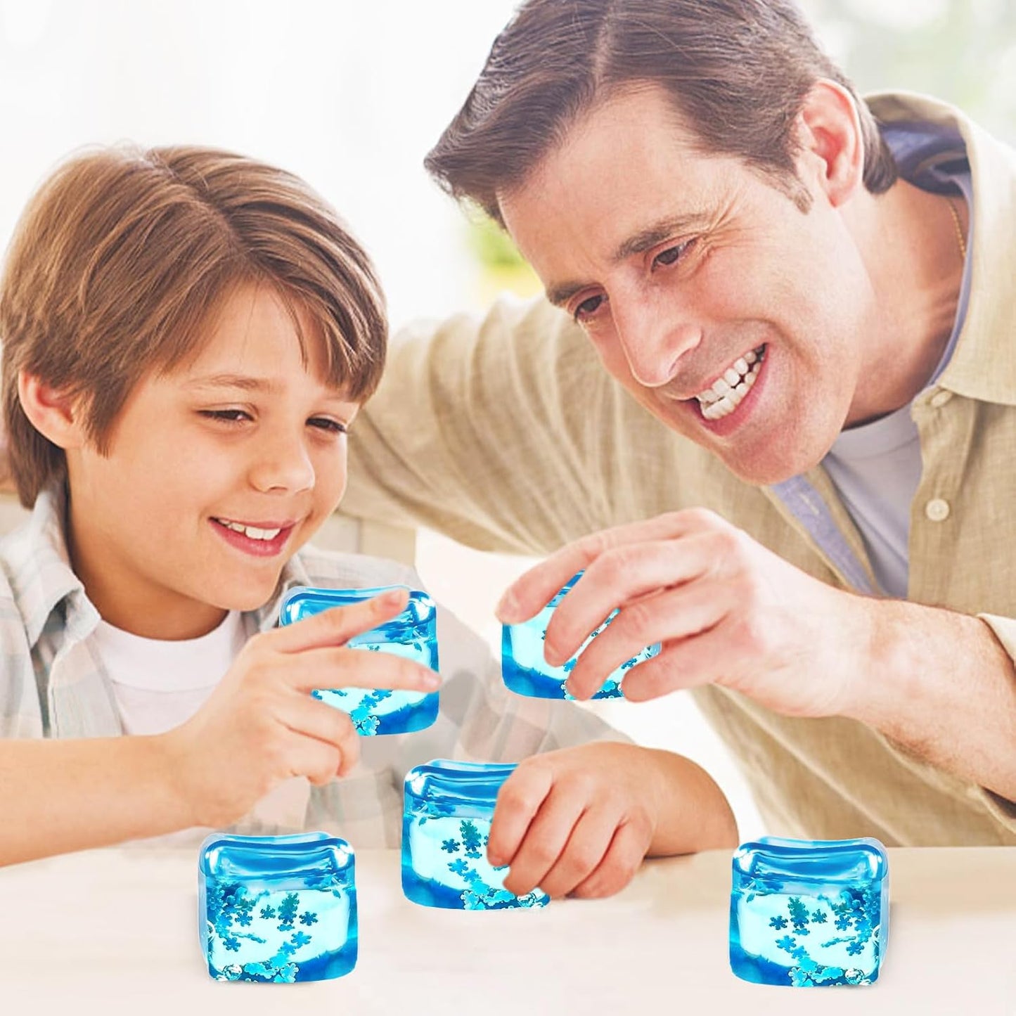 Stress Balls for Kids and Adults, Stress Cube Fidget Toys, Sensory Toys, Enhanced Grip Strength Squeeze Toys
