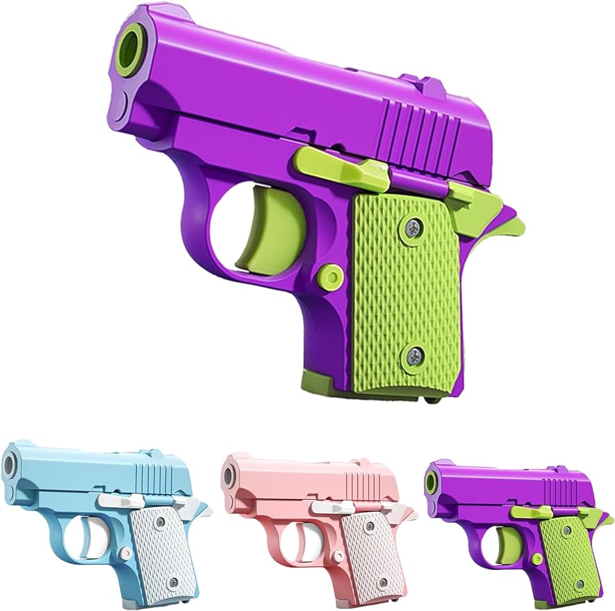 3D Printed Small Pistol Toys, Stress Relief Pistol Toys