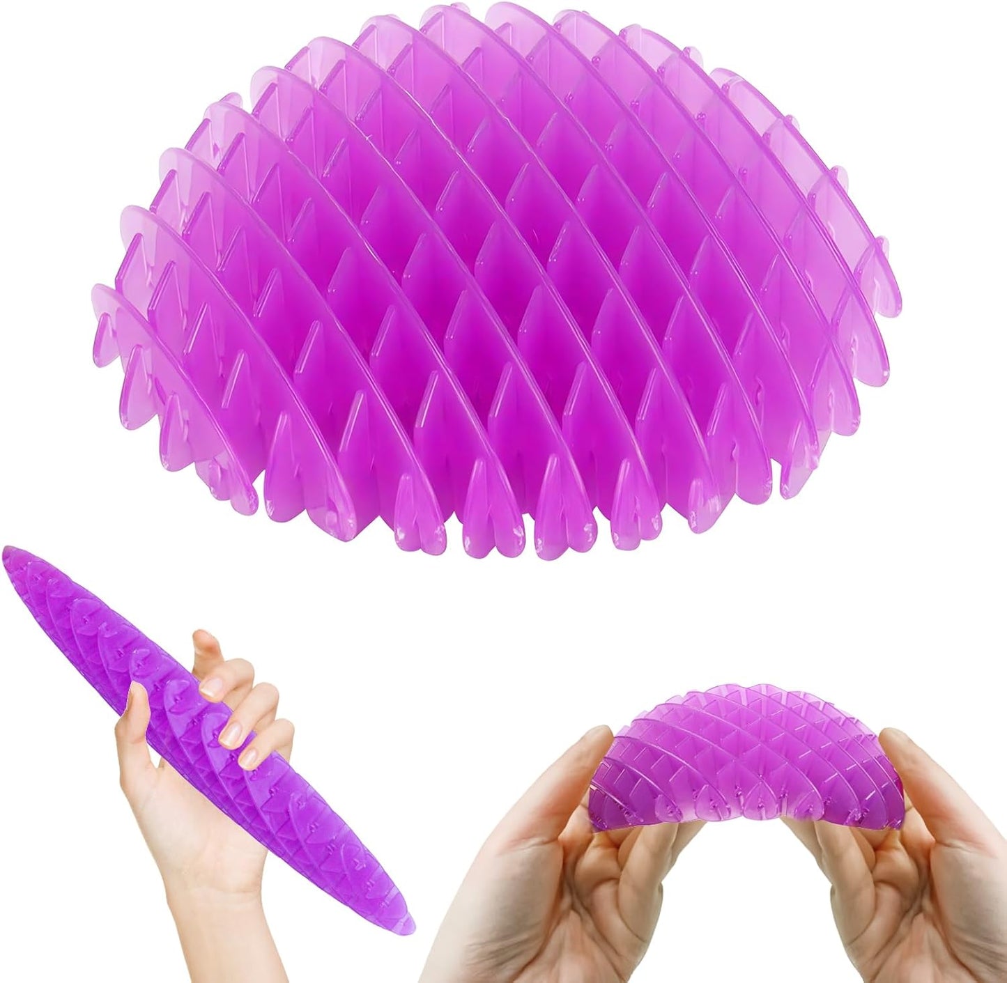 Fidget Worm Toy, Blue Worm Big Fidget Toys Adults and Teens, Funny Stretchy Sensory Stress Toys, Fidget Sensory Squeeze Toys, Relieves Stress and Anxiety Finger Toys for Teens with Autism ADHD