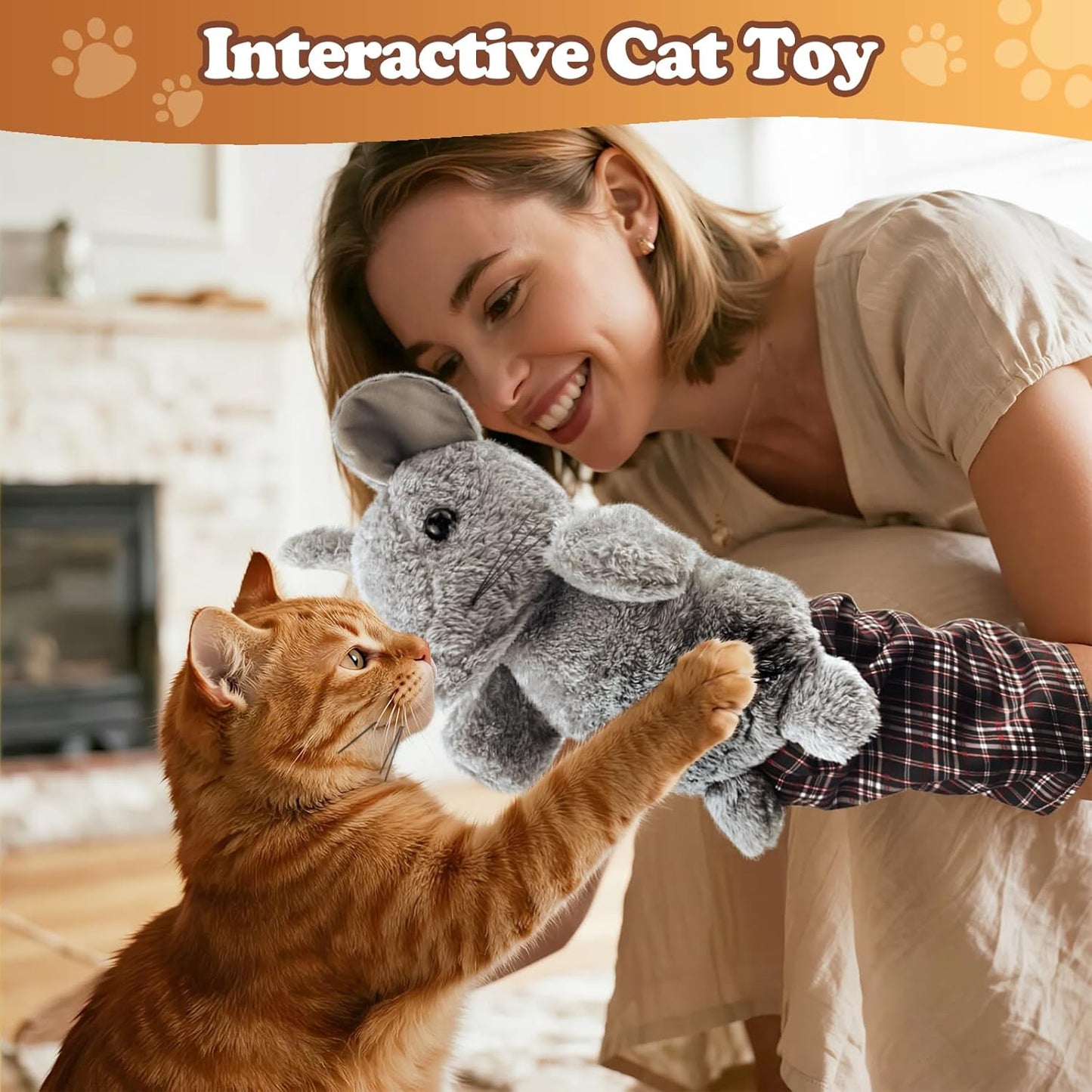 Cat Wrestling Glove, Tough Padding for Safe and Fun Interactive Play, Pet Lovers Relieve Boring Pet Safe Cats Dog Interactive Play
