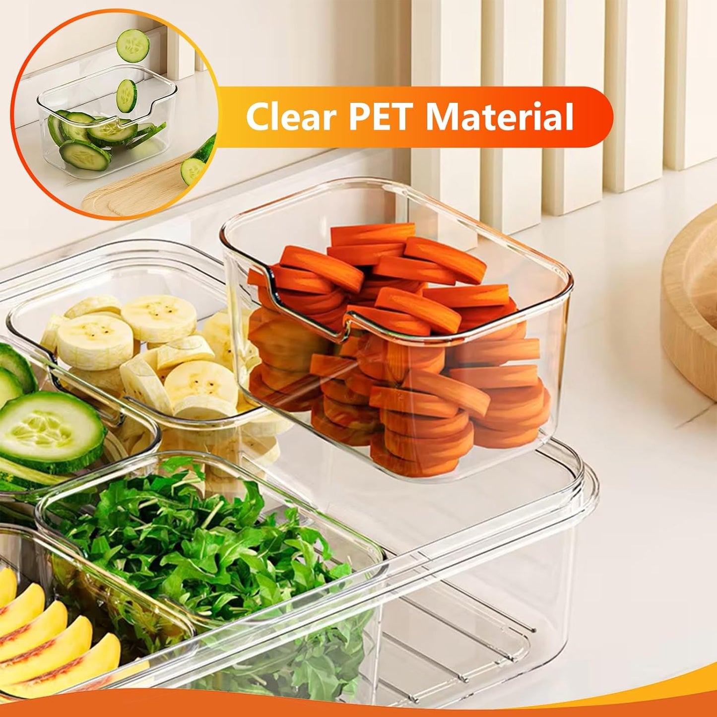 Snackle Box Container, Portable Snack Containers Box 8 Compartment Divided Serving Tray with Lid and Handle