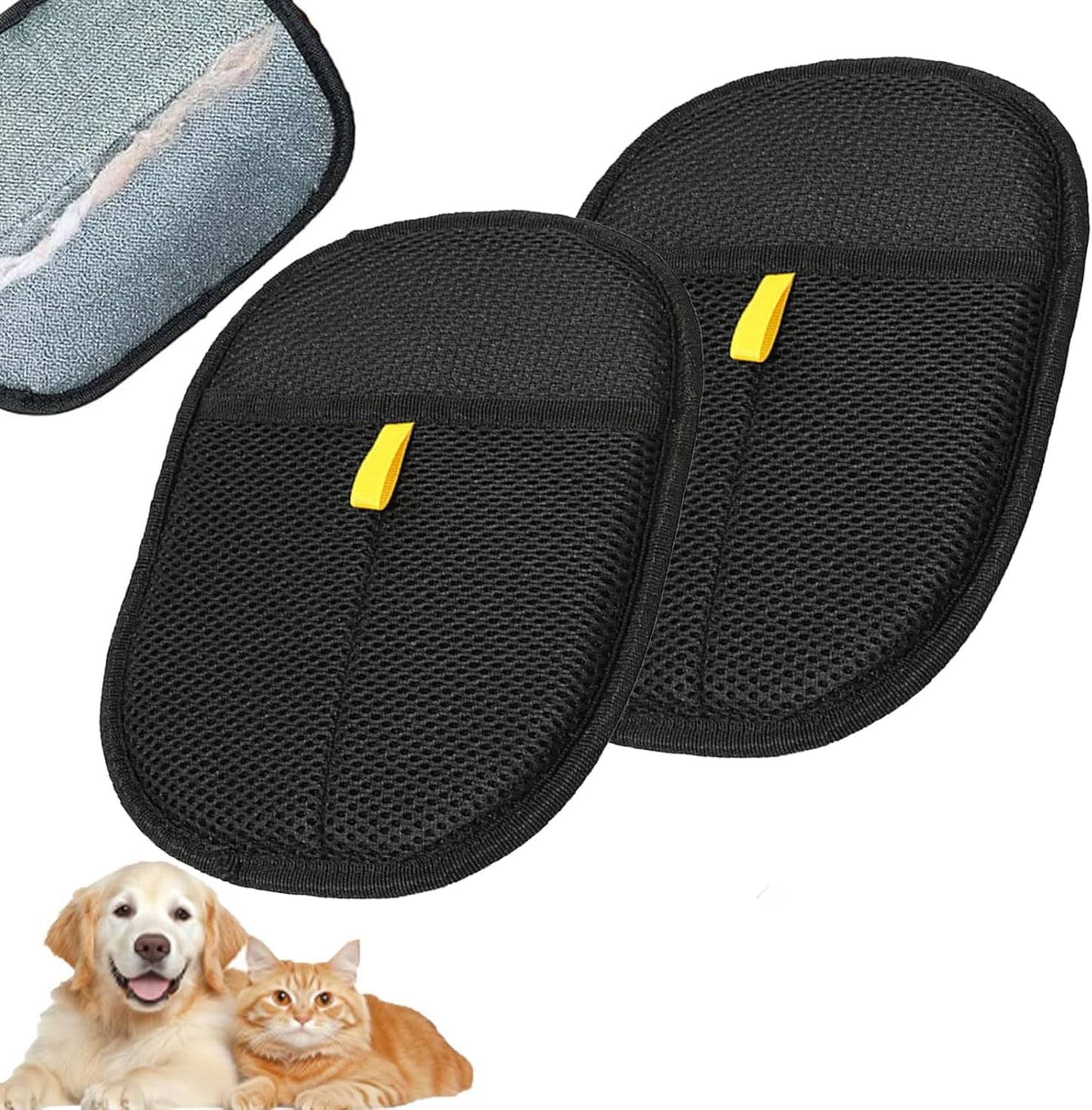 Reusable Pet Hair Remover Gloves, 2025 Cat Dog Grooming Gloves Pet Remover Electrostatic