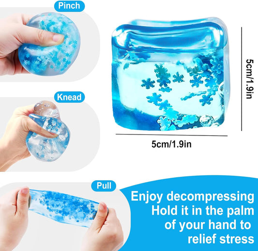 Stress Balls for Kids and Adults, Stress Cube Fidget Toys, Sensory Toys, Enhanced Grip Strength Squeeze Toys