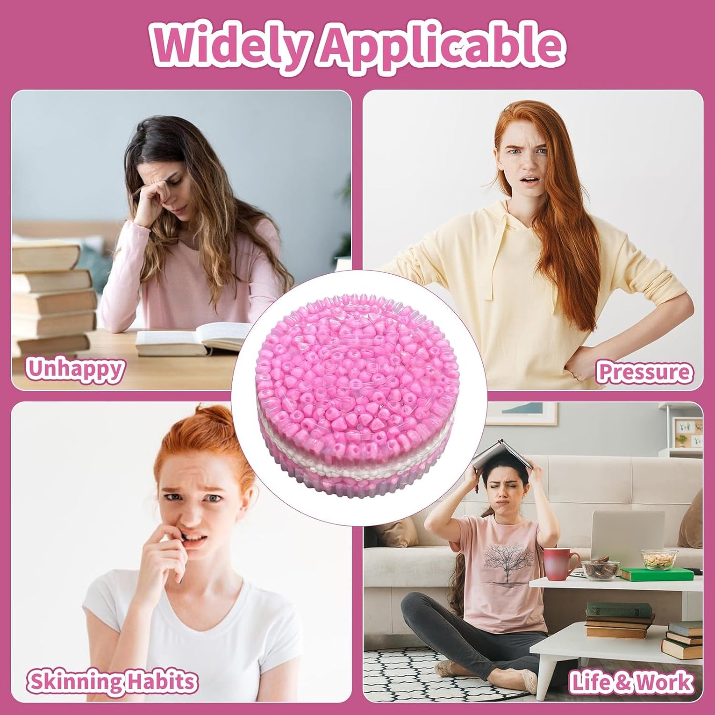 Cute Stuff, Preppy Stuff, Skin Picking Fidget Toys, Squishies, Fidget Toys Adults, Christmas, Halloween, Prizes for Teen, Stress Balls for Adults Fidgets Birthday Gifts Party Favors for Adult