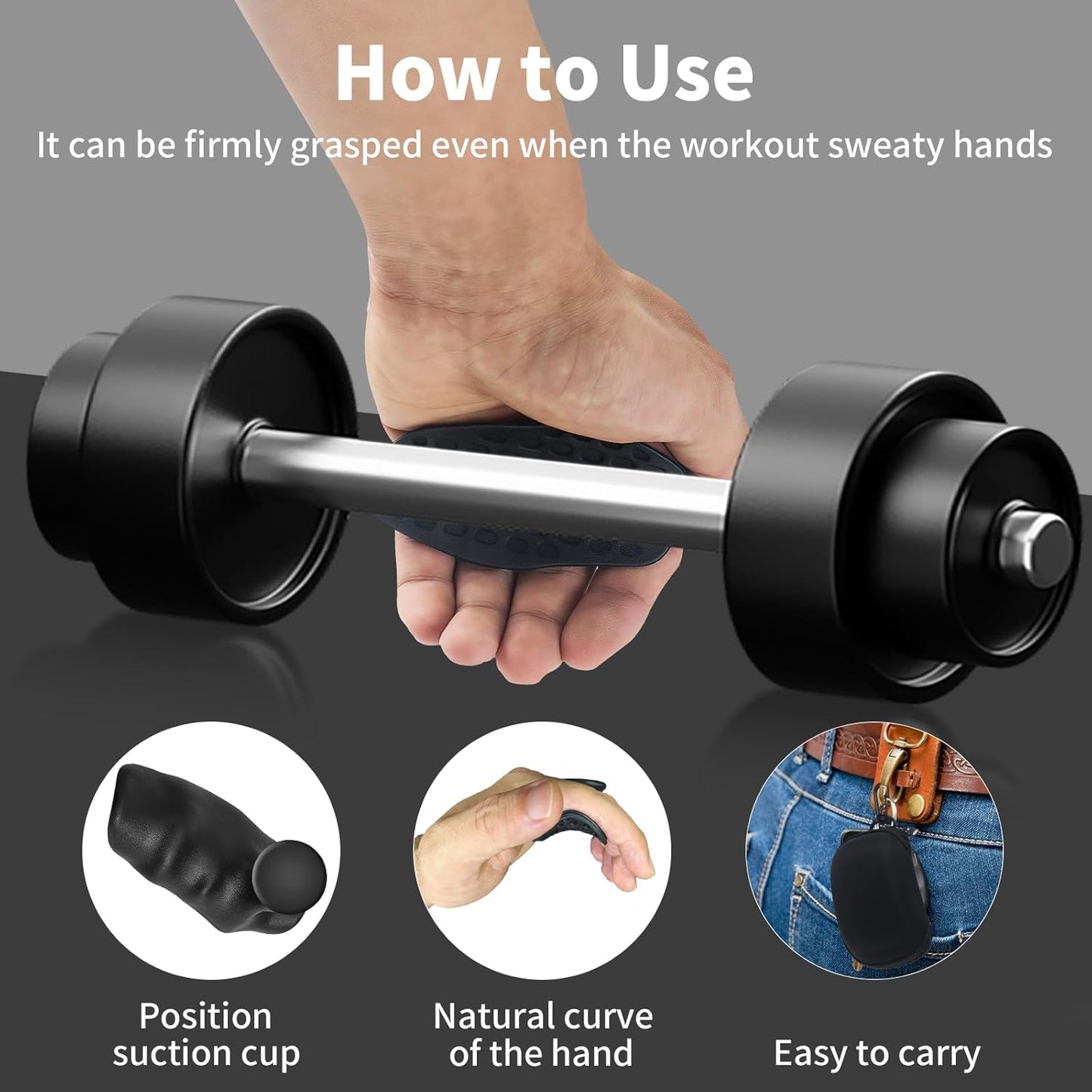 Anti-Slip Workout Grips, Weight Lifting Grips for Men Women, Workout Grips Pads for Gym Cross training Hand Protection