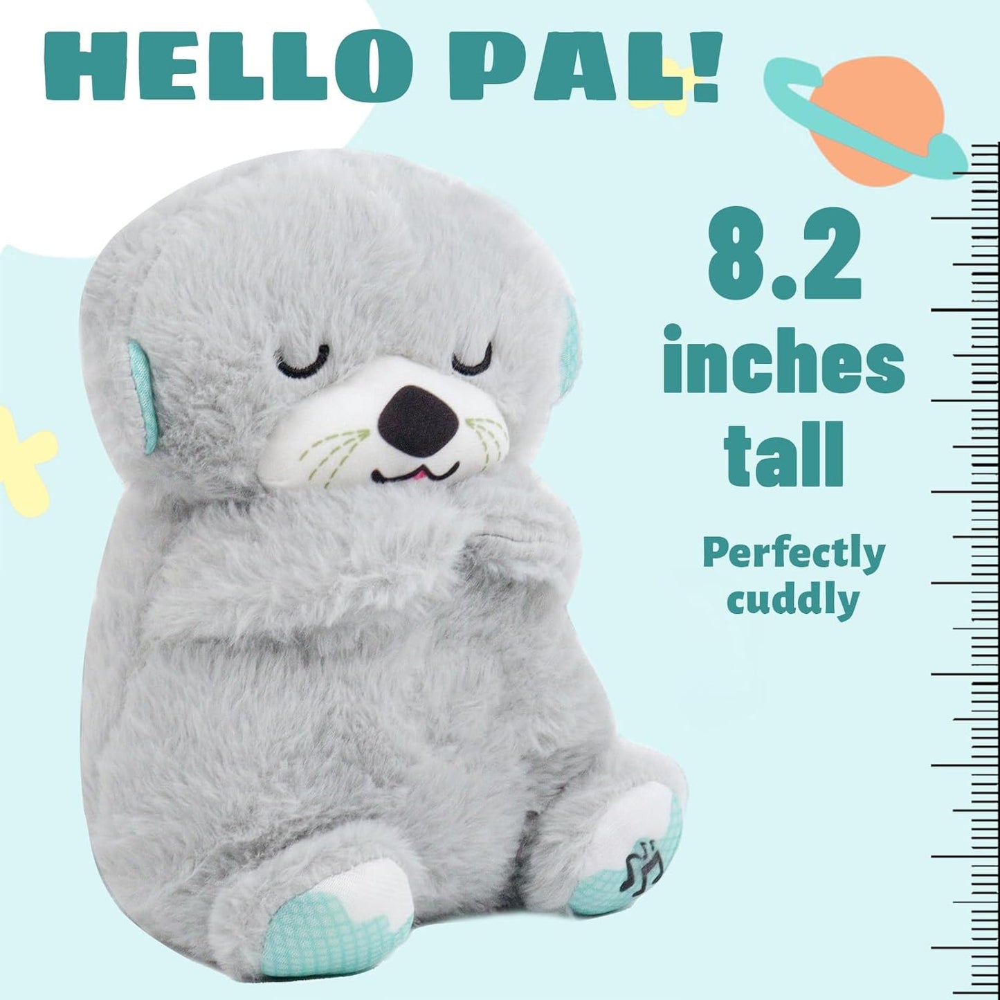 Breathing Stuffed Animal, Mush Plushies for Anxiety and Sleep, Four Gear Adjustment, Volume Control