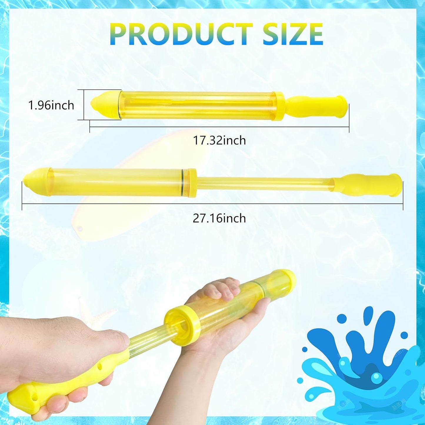 Water Blasters, Pool Toys Water Squirter Soaker for Toddlers Summer Swiming Beach Party