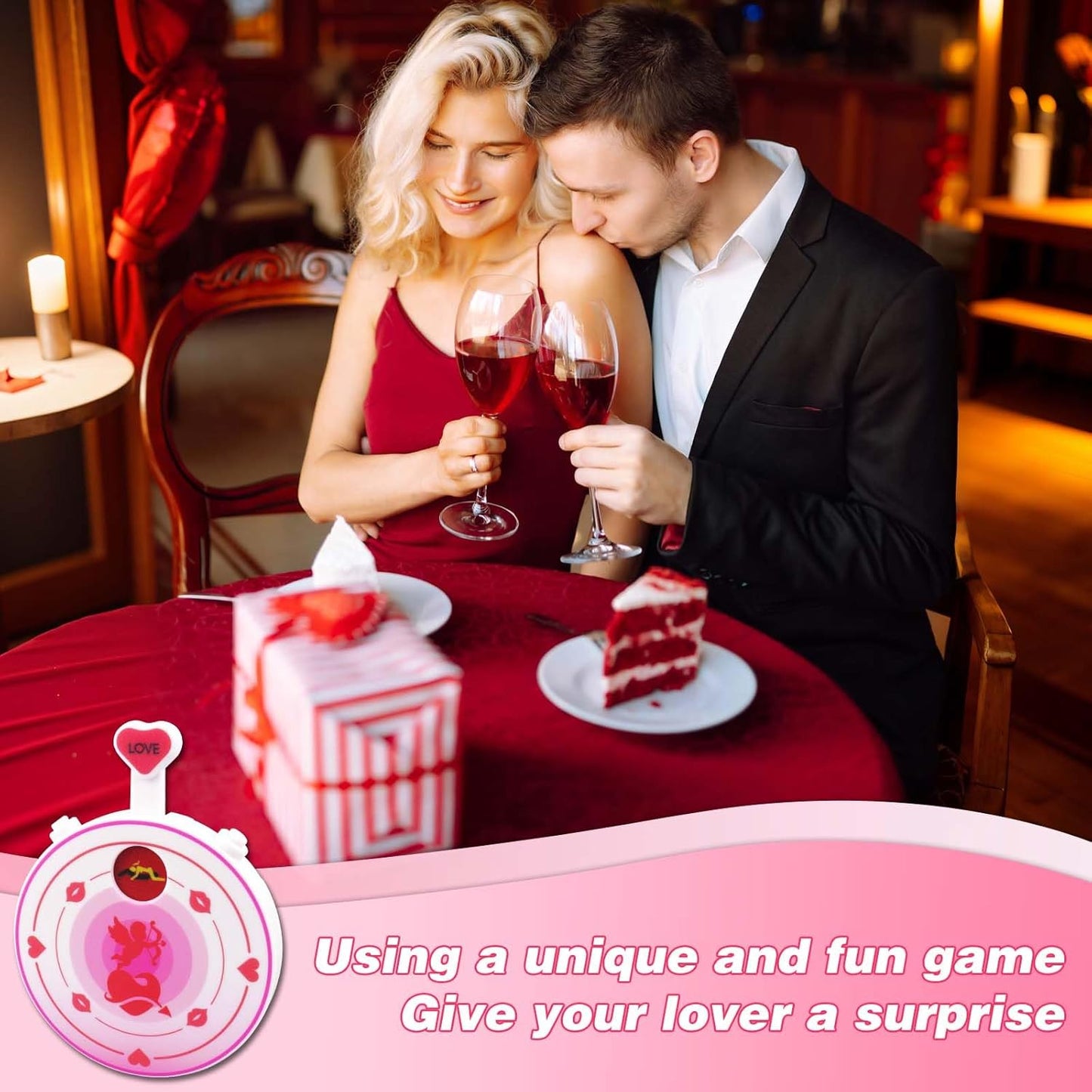 Funny Couple Position Selector, Fun Night Dating Decision, Two-Sided Mechanical Turntable Date Ideas