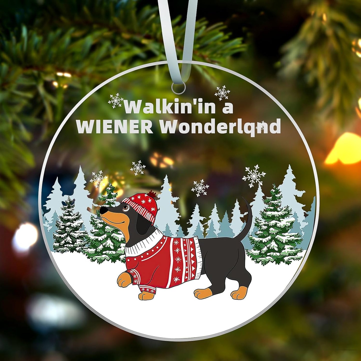 Christmas Ornaments 2024, Black Cat Christmas Decorations, Cute Screaming Cat Christmas Tree Hanging Ornaments, Acrylic 2 Side Printed Christmas Decor, Personalized Christmas Stockings for Cat Lovers
