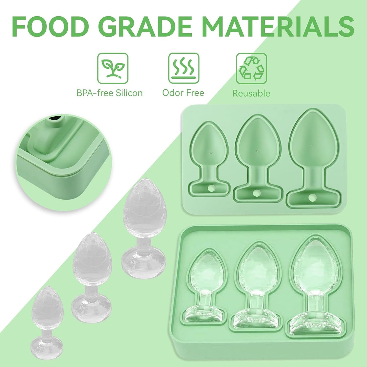 Ice Cube Tray, Prank Ice Cube Mold Ice Tray Mold, Silicone Personalized Ice Cube Trays