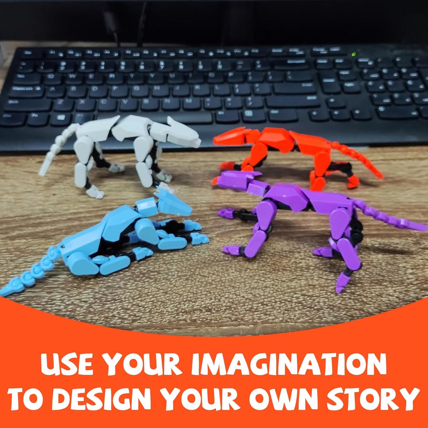 (Assembly Completed) Titan13 Action Figure Set, Robot Dog Action Figure 3D Printed robot Dog