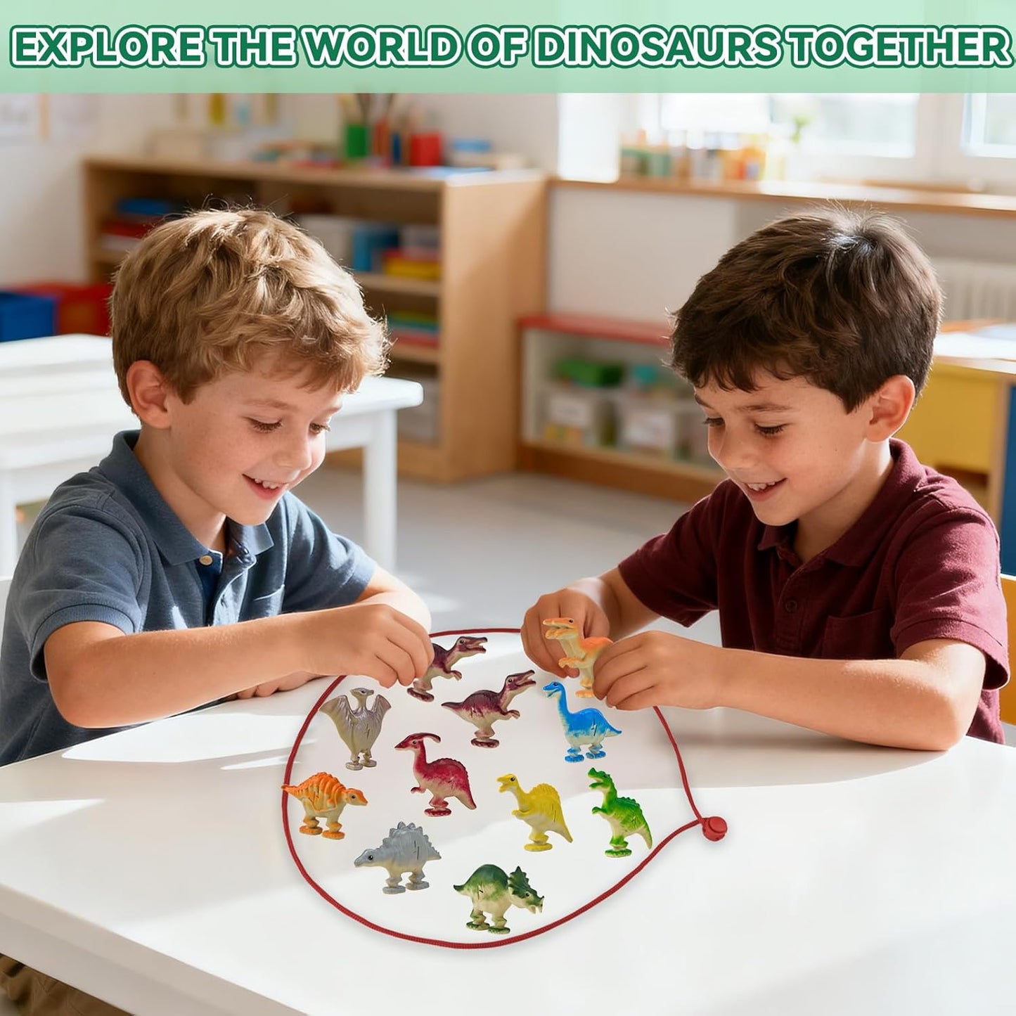 Dinochez Dinosaur Magnetic Chess Game Set 2025 Kids Toys, 20 Pcs Dinosaur Stones, 1 String & Portable Storage Bag, Strategy Board Games Chess Set Kids Games for Christmas Family Games Night