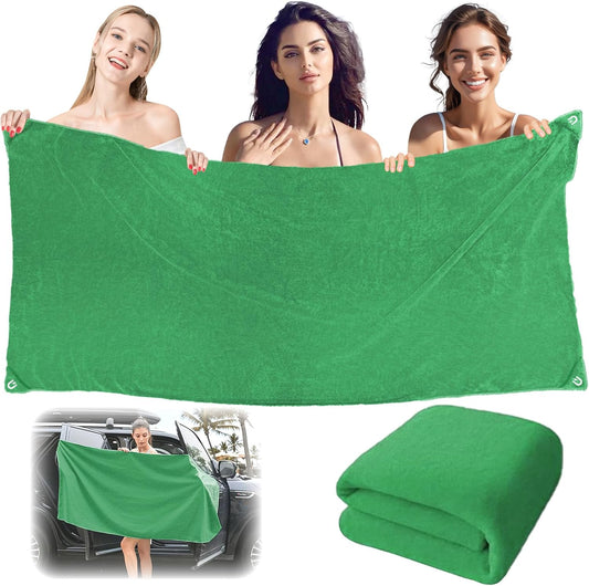 Outdoor Magnetic Beach Towel, 27x66 Inches Bath Towel, Quick Dry Beach Towels for Swimming Camping Beach