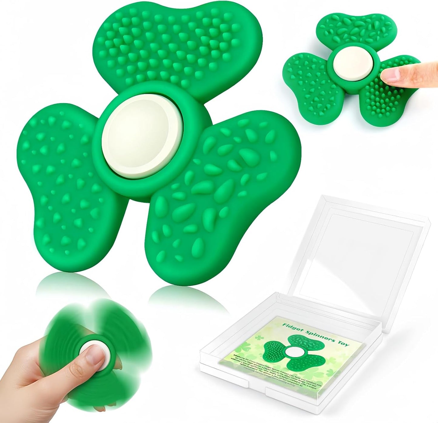 Fidget Spinners for Kids, Trefoil Fidget Toys Adults Sensory Stone