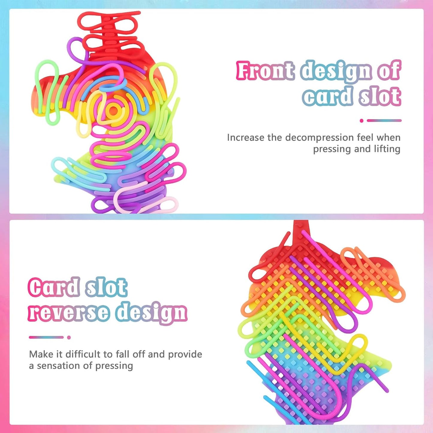 Sensory Activity Board, Duble Sided Design Silicone Fidget Board, Fidget Sensory Toys