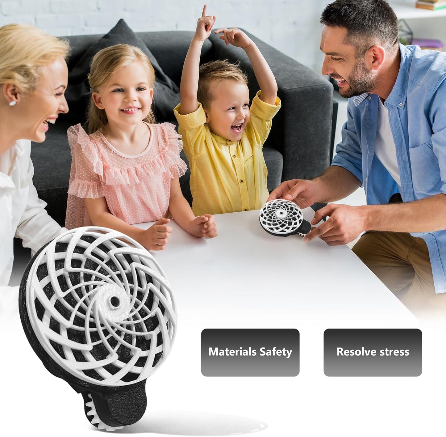 3D Printed Fidget Spinners Dynamic Decompression Toy for Adult & Kids, 3D Printed Fidget Sensory Toy