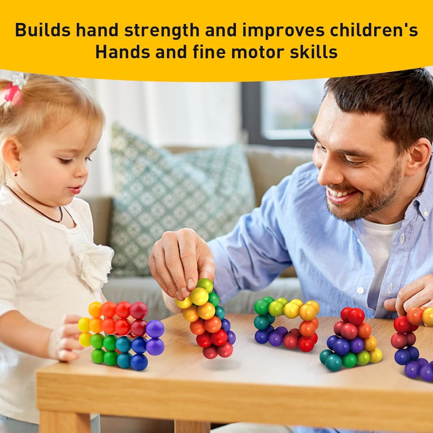Fidget Toys for Adults Kids, Educational Ball for 3-12 Year Boys and Girls Toddler Travel Toys