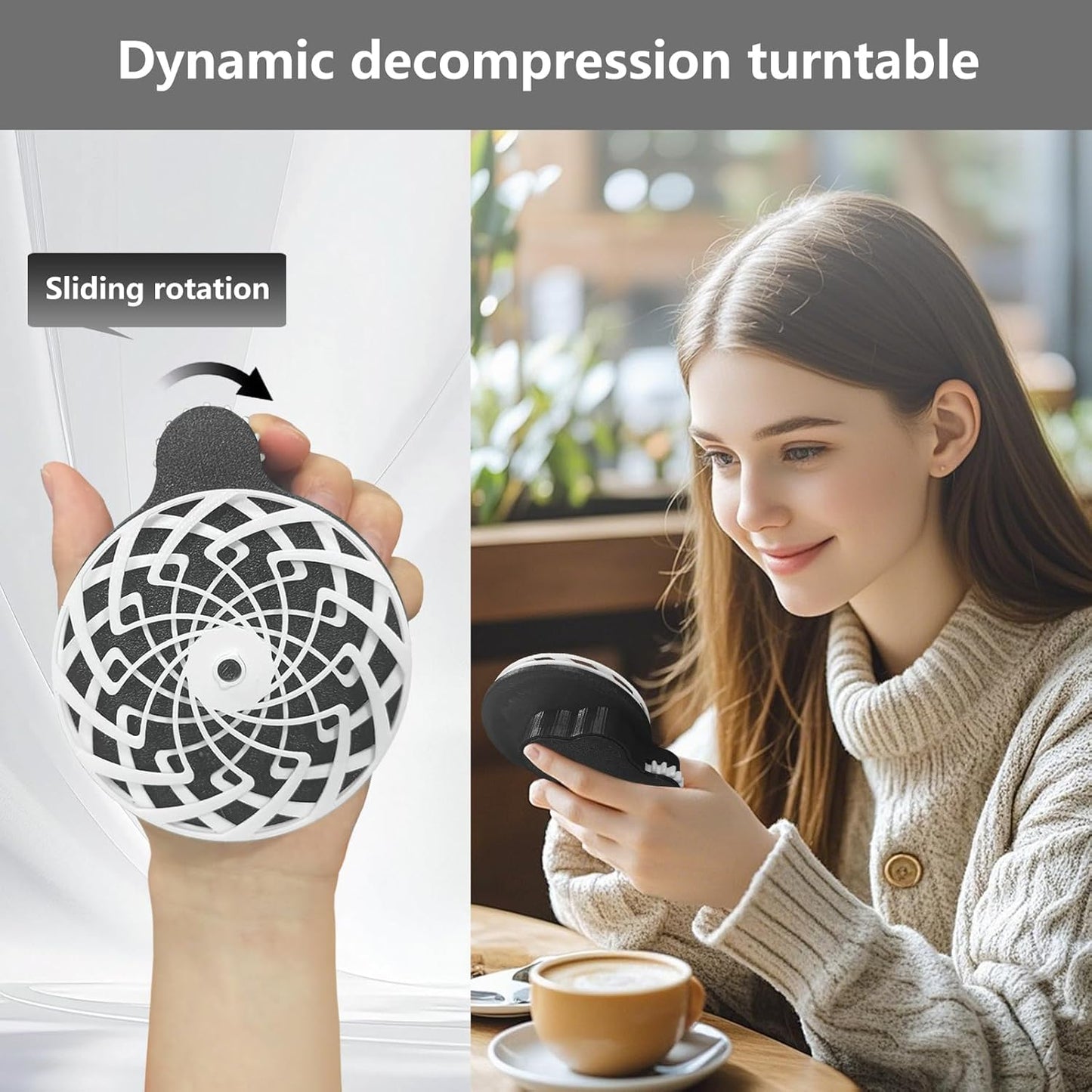 3D Printed Fidget Spinners Dynamic Decompression Toy for Adult & Kids, 3D Printed Fidget Sensory Toy