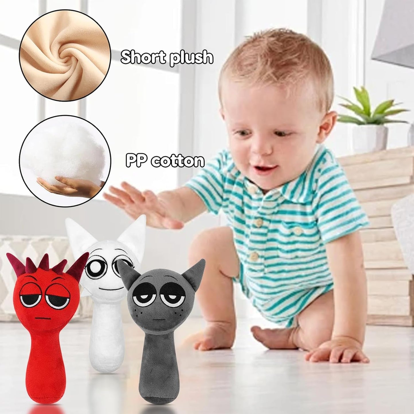 5PCS Plush Toys, Horror Games Plushies Toy for Fans, Soft Stuffed Animal Pillow Figure Doll