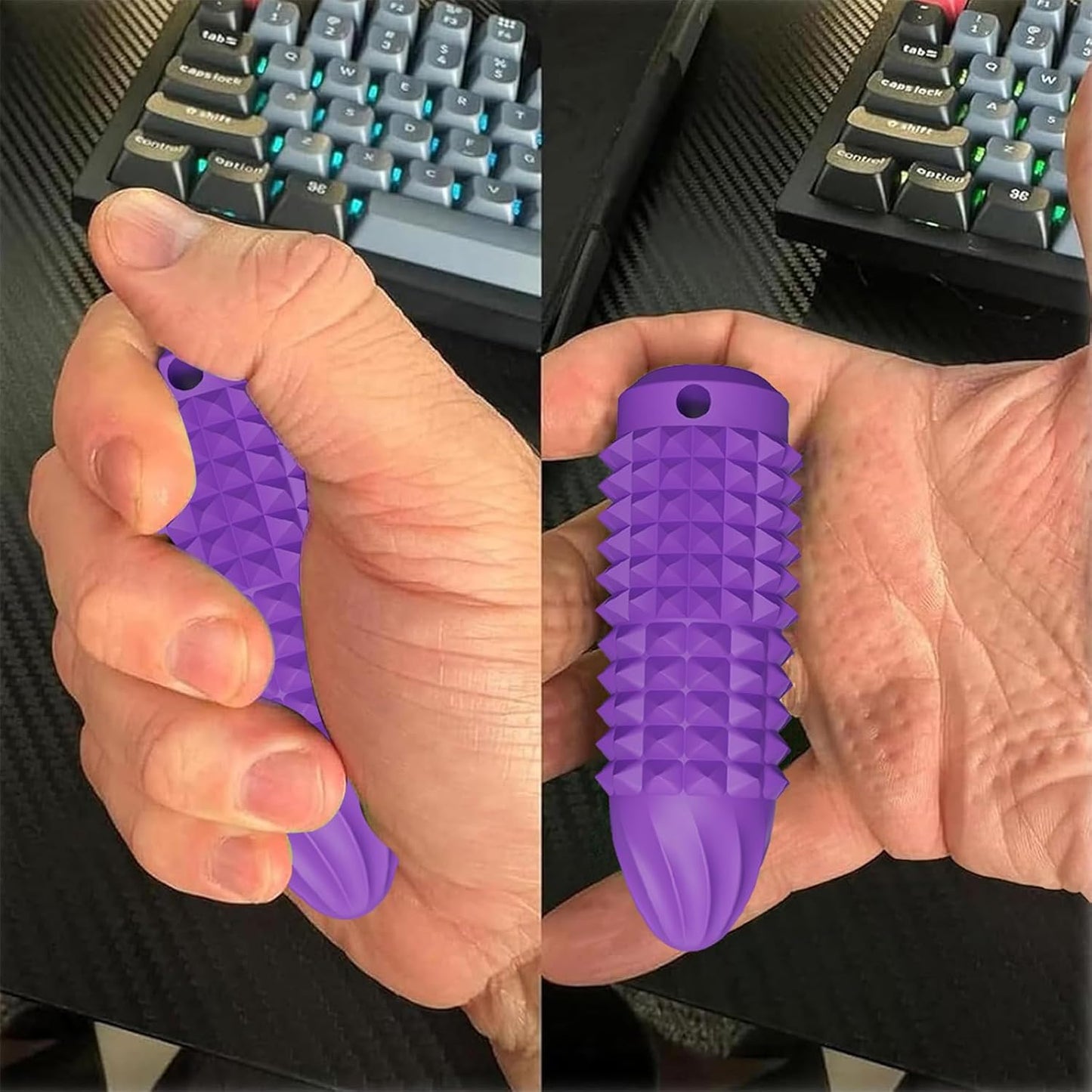 2 Pcs Pain Stim Fidget, Silicone Stim Fidget Toy for Adults, Pain Stim Sensory Toys