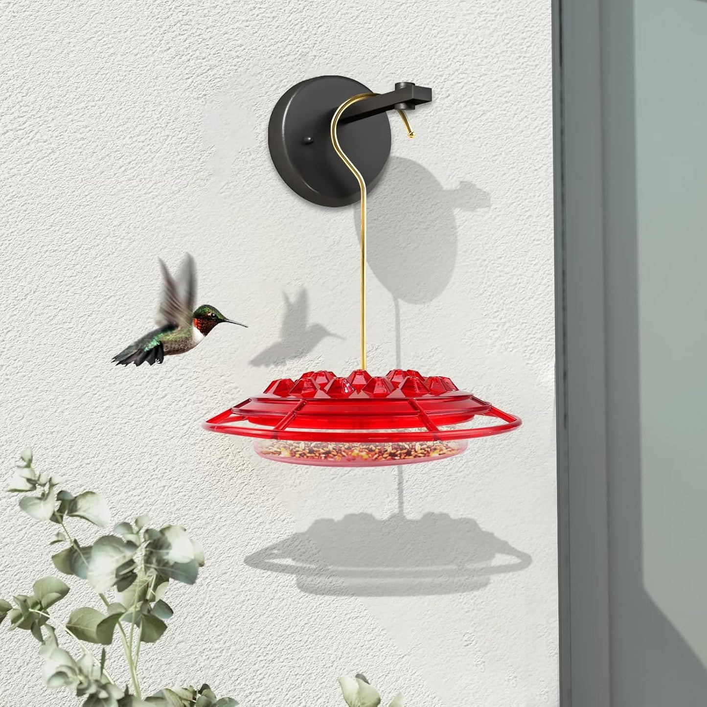 Hummingbird Feeders, Sherem Hummingbird Feeder and Built, 2025 for Courtyard Outdoors Hanging