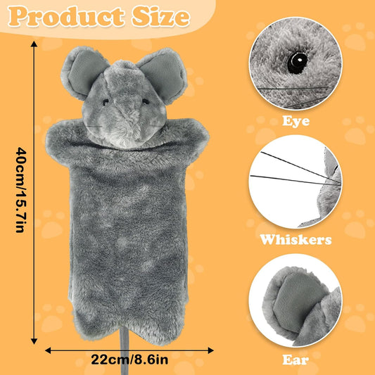 Cat Wrestling Toy Puppet, Interactive Glove Cat Toys for Fun Play, Safe & Soft Cat Wrestling Glove Hand Puppets