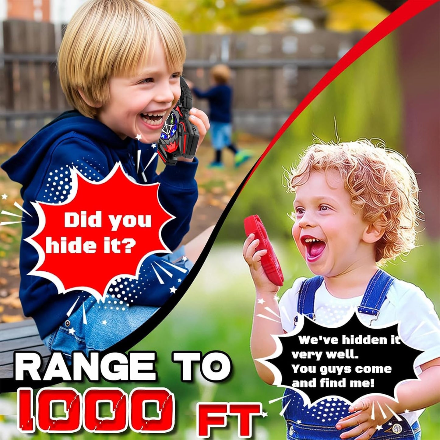 Walkie Talkies for Boys Toys, Camping Gear Outdoor Hiking Toys, Long Range Radio Walkie Talkies for Kids