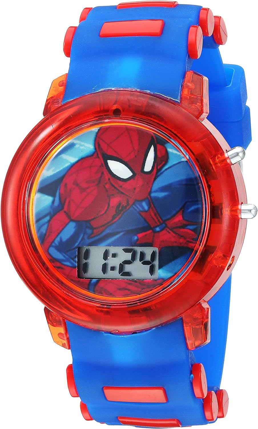 Kids Marvel Spider-Man Digital Quartz Plastic Watch for Boys & Girls with LCD Display