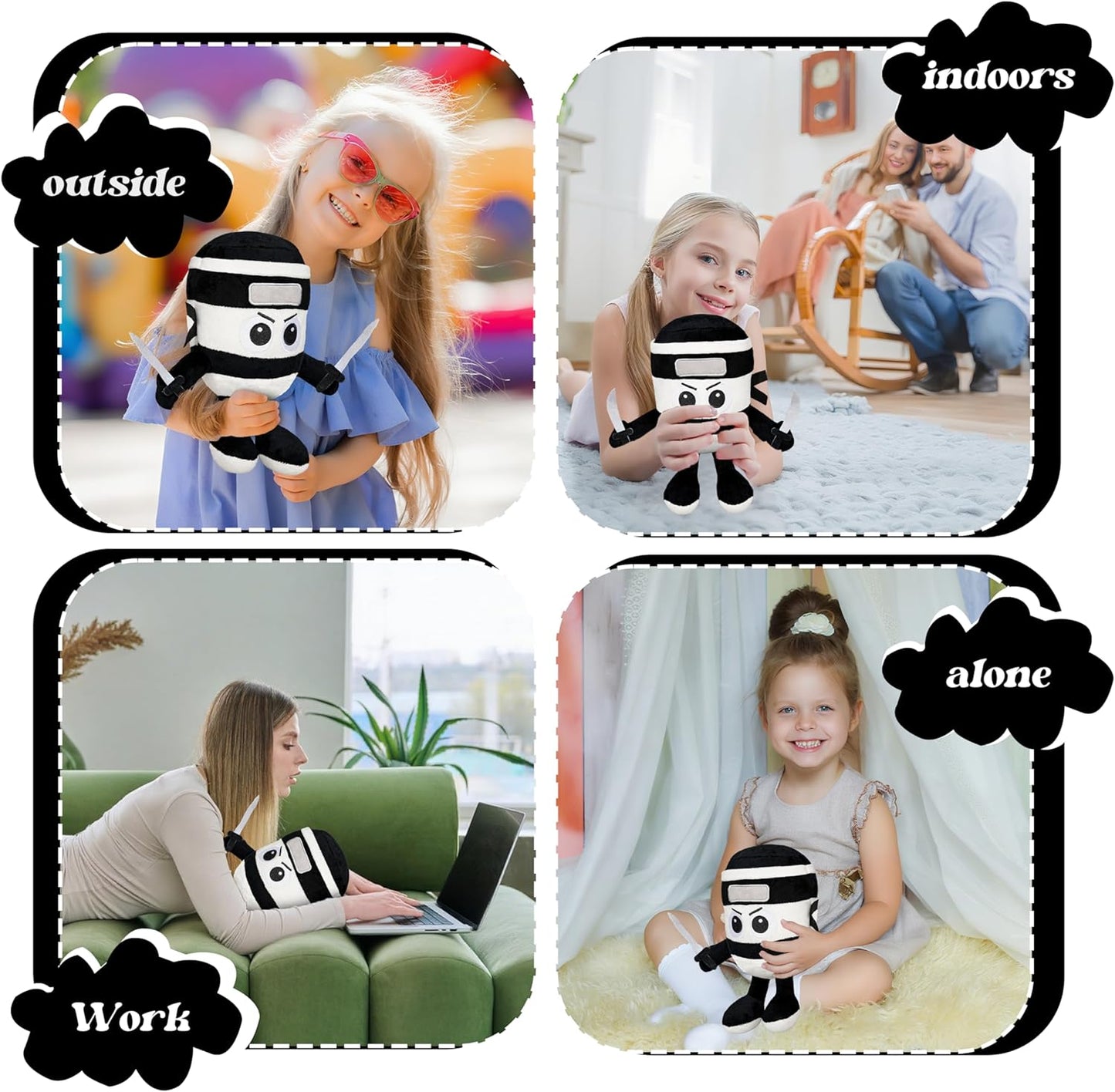 Italian Brainrot Plush,8.5 Inch Funny Capuccino Assassino Plush Toys Halloween Christmas Birthday Party Gifts