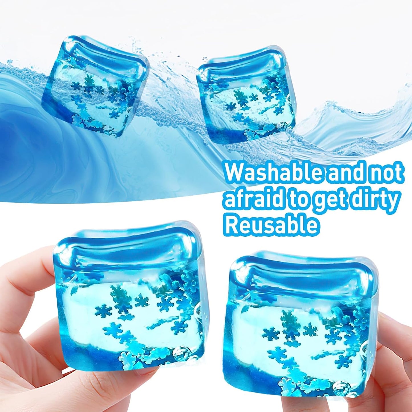 Stress Balls for Kids and Adults, Stress Cube Fidget Toys, Sensory Toys, Enhanced Grip Strength Squeeze Toys