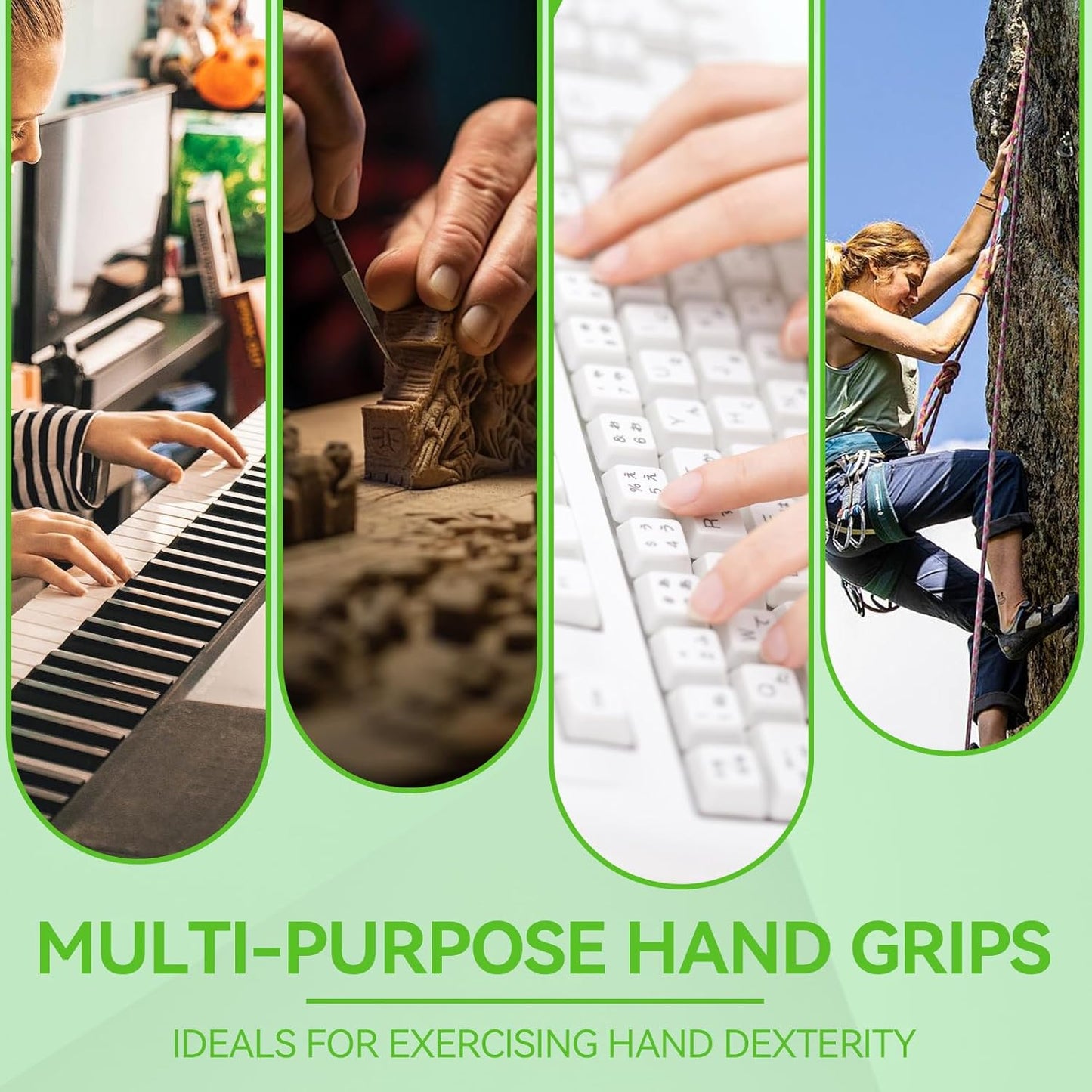 Finger Grips Strengthener, Hand Grips Strength Trainer, Finger Exerciser Gripsper Tool, Press Grips Trainer for Forearm Strength