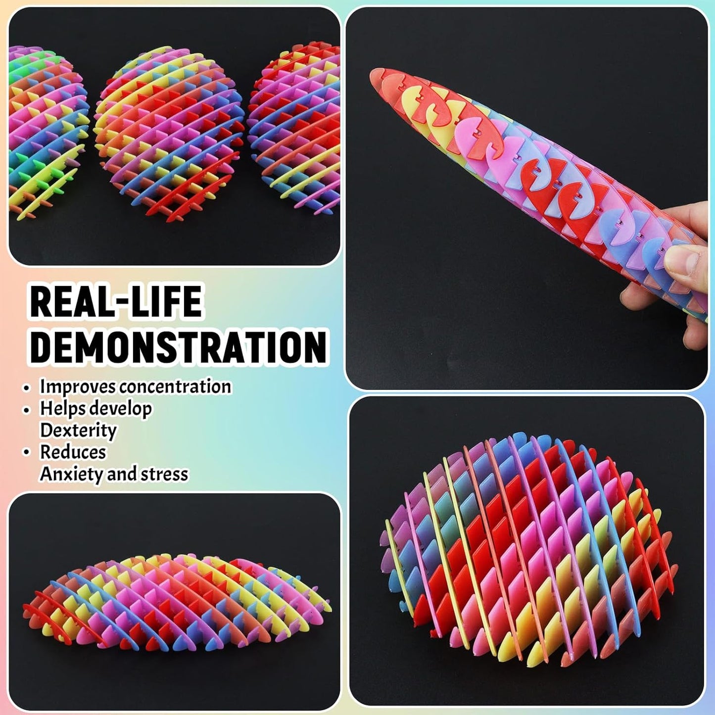 Fidget Worm Toy, Blue Worm Big Fidget Toys Adults and Teens, Funny Stretchy Sensory Stress Toys, Fidget Sensory Squeeze Toys, Relieves Stress and Anxiety Finger Toys for Teens with Autism ADHD