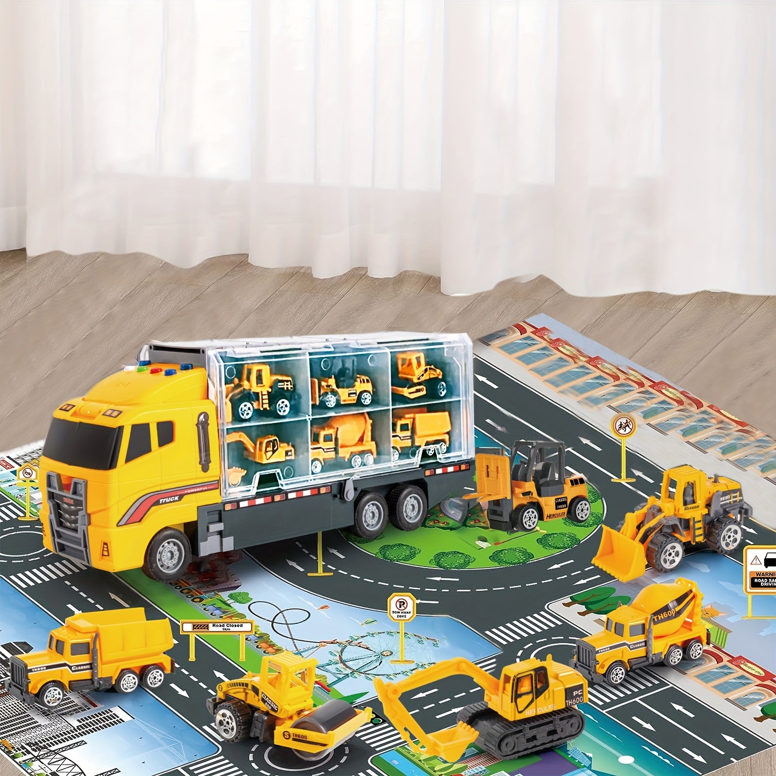 Engineering Die-cast Construction Car Toddler Toys - Perfect Gift For 5-7 Year Old Boys - Cykapu