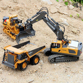 1:20 RC Excavator Dumper Car 2.4G Remote Control Engineering Vehicle Crawler Truck Bulldozer - Cykapu