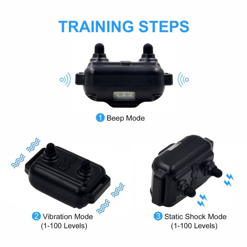 1000m Pet Dog Electric Shock Training Collar IP7 Depth Waterproof Remote Control Dog Device Anti Barking Device Cykapu