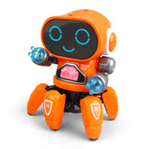Electric Cartoon Six Claws Singing and Dancing Robot